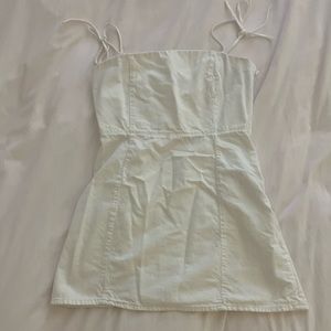 white denim dress